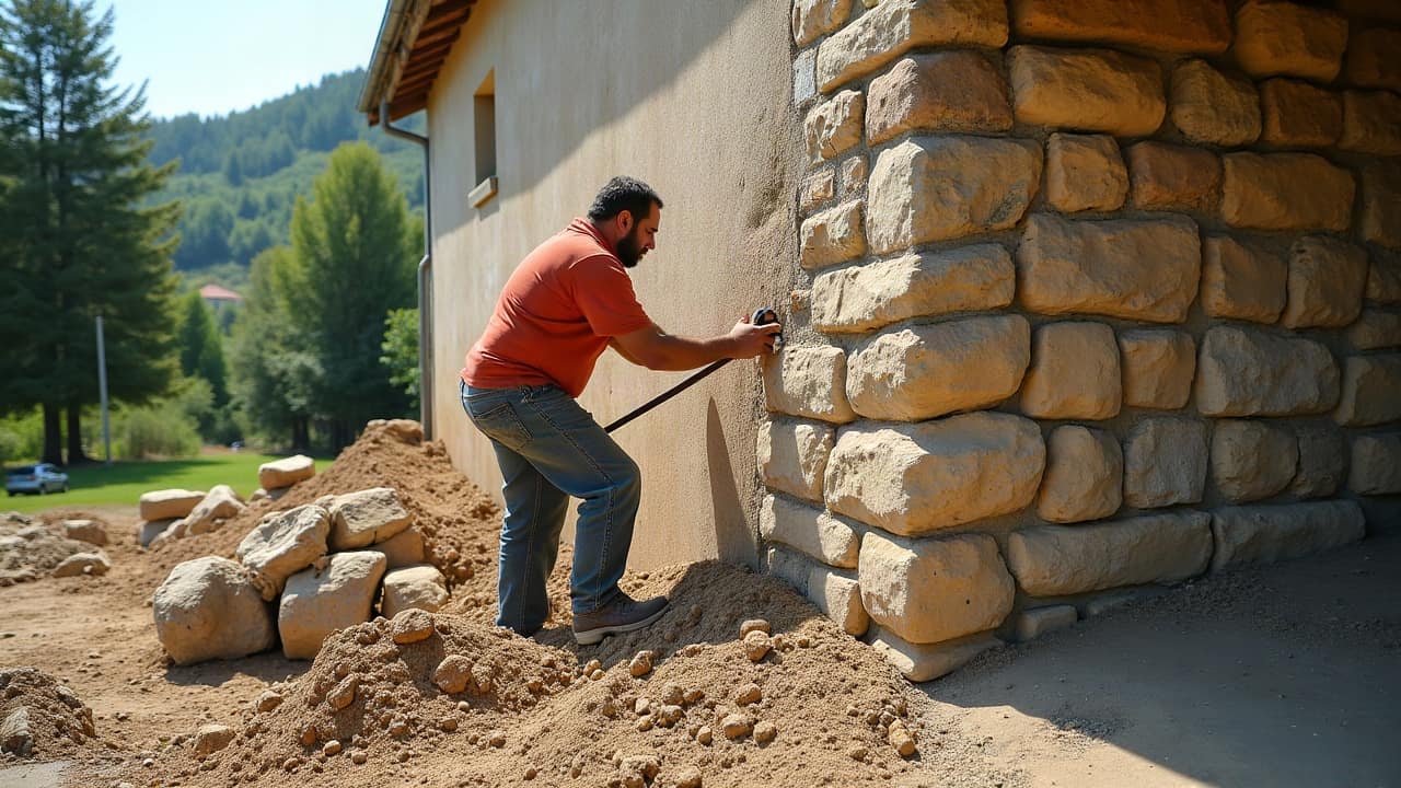 Flaque récurrente au pied d'un mur : que signale-t-elle ?