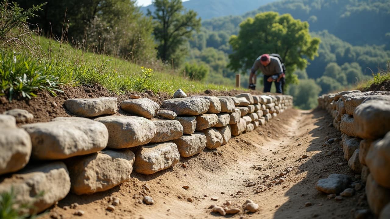 Talus qui glisse après un orage cévenol : agir ou observer ?