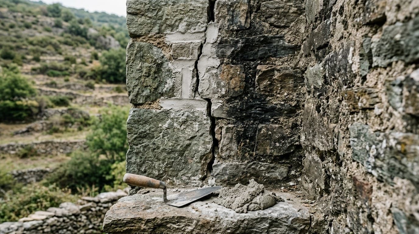 Mur de soutènement fissuré à Annonay : diagnostic avant réparation