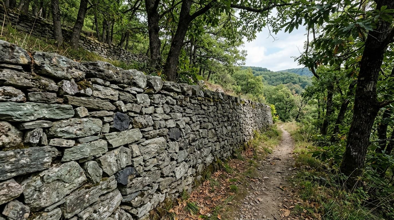 Coteaux boisés de la vallée du Doux autour de Lamastre