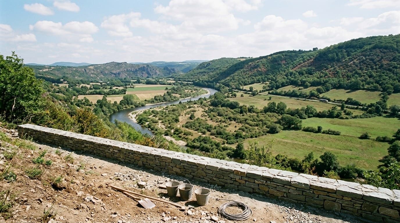 Le Teil, construire en balcon sur le coteau de la rive droite du Rhône