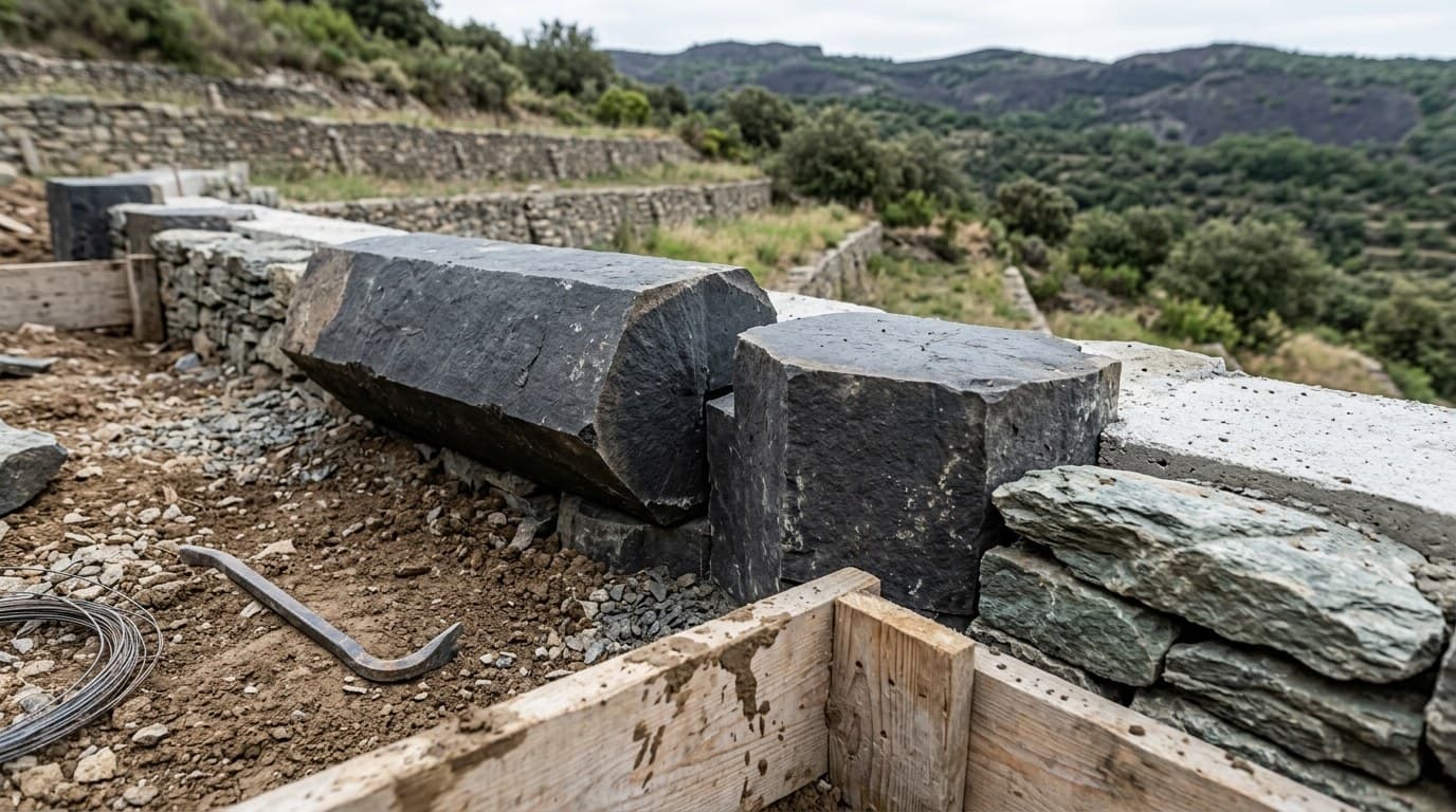 Privas, des soutènements entre la vallée de l'Ouvèze et le plateau du Coiron